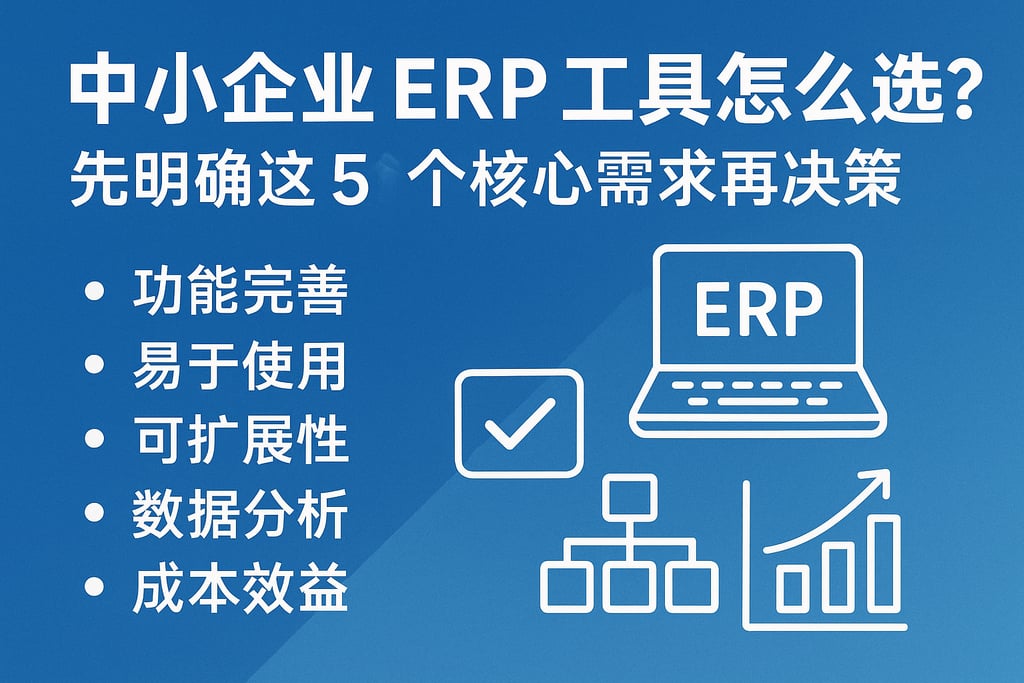 中小企业 ERP 工具怎么选？先明确这 5 个核心需求再决策